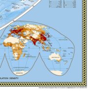 ⁦מפת עולם פיזית מדינית באנגלית - 115x80 מבית National Geographic⁩ – תמונה ⁦4⁩