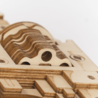 ⁦פאזל מכני מעץ אקדח גומיות Corsac M60 - פאזל תלת מימד מכני מעץ מבית ROKR⁩ – תמונה ⁦2⁩