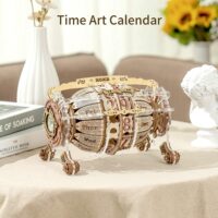 ⁦פאזל מכני - לוח שנה מכאני מעוצב להרכבה מעץ Time Engine Calendar⁩ – תמונה ⁦4⁩