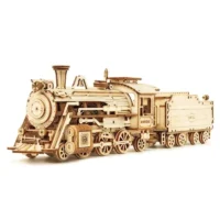 פאזל תלת מימד מעץ - רכבת קיטור Prime Steam Express מבית ROKR