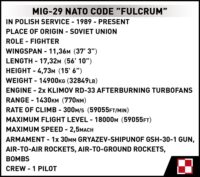 ⁦מודל להרכבת מטוס MIG-29 FULCRUM מבית COBI⁩ – תמונה ⁦9⁩