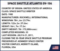 ⁦מודל מעבורת החלל אטלנטיס Atlantis Space Shuttle מבית COBI⁩ – תמונה ⁦8⁩