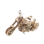 פאזל מכני מעץ - אופנוע Cruiser Motorcycle מבית ROKR