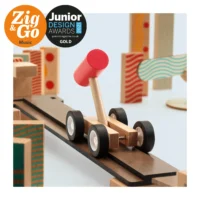 ⁦משחק בניה ודמיון מעץ לילדים ליצירת תגובות שרשרת מוזיקלית עם 52 חלקים Zig n Go Music מבית Djeco צרפת⁩ – תמונה ⁦9⁩