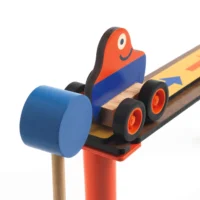 ⁦משחק בניה ודמיון מעץ לילדים ליצירת תגובות שרשרת מירוצים עם 51 חלקים Zig n Go Racer מבית Djeco צרפת⁩ – תמונה ⁦7⁩