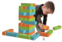 ⁦דומינו וג'נגה 2ב1 ענק לבית לחצר וחוץ - Tower and Domino מבית Alldoro גרמניה⁩ – תמונה ⁦2⁩