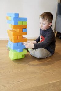 ⁦דומינו וג'נגה 2ב1 ענק לבית לחצר וחוץ - Tower and Domino מבית Alldoro גרמניה⁩ – תמונה ⁦4⁩