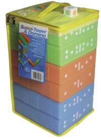 דומינו וג'נגה 2ב1 ענק לבית לחצר וחוץ - Tower and Domino מבית Alldoro גרמניה