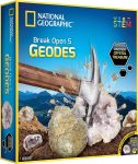 ערכה מדעית לילדים - חציבת אבני גאודה Break Open 5 Geodes מבית National Geographic