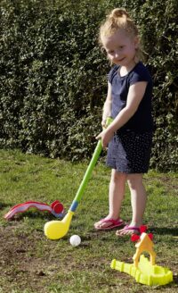 ⁦משחק לחצר גולף מעץ לילדים עם מכשולים Golf Set מבית BS-Toys⁩ – תמונה ⁦9⁩