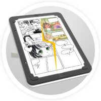 ⁦ערכת יצירה לילדים - לוח  ציור עם תאורת LED ליצירת קומיקס ואיוריםBuki Professional Studio Light Pad 3in1⁩ – תמונה ⁦5⁩