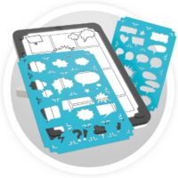 ⁦ערכת יצירה לילדים - לוח  ציור עם תאורת LED ליצירת קומיקס ואיוריםBuki Professional Studio Light Pad 3in1⁩ – תמונה ⁦6⁩