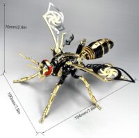 ⁦פאזל מכני תלת מימד ממתכת צרעה - מודל מכני 3D להרכבה ממתכת בעיצוב צרעה Mechanical 3D Wasp⁩ – תמונה ⁦5⁩