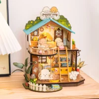 ⁦מיניאטורה ליצירה – בית הכלבלבים Puppy's Cozy Villa מבית Rolife⁩ – תמונה ⁦3⁩