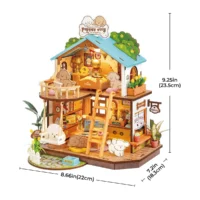 ⁦מיניאטורה ליצירה – בית הכלבלבים Puppy's Cozy Villa מבית Rolife⁩ – תמונה ⁦4⁩
