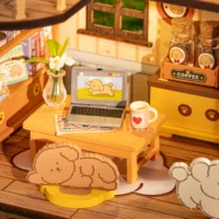 ⁦מיניאטורה ליצירה – בית הכלבלבים Puppy's Cozy Villa מבית Rolife⁩ – תמונה ⁦5⁩