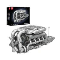 מנוע V8 Twin-Turbo – Mould King 10168