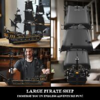 ⁦הפנינה השחורה להרכבה 3180 חלקים – Black Pearl מבית Mould King⁩ – תמונה ⁦6⁩