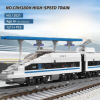 ⁦רכבת מהירה ממונעת להרכבה משולבת שלט ומסילה  1211 חלקים מבית Mould King⁩ – תמונה ⁦5⁩