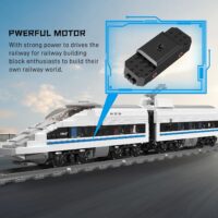 ⁦רכבת מהירה ממונעת להרכבה משולבת שלט ומסילה  1211 חלקים מבית Mould King⁩ – תמונה ⁦3⁩